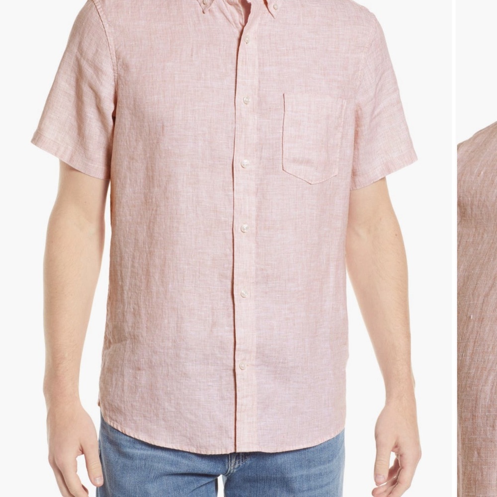 Nordstrom brand linen shirt men’s